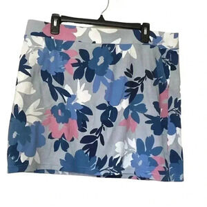 Croft & Barrow Women's Blue and Pink Skirt / Skort Size PXL